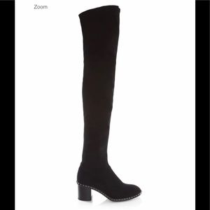 Rag & Bone Rina Studded Suede Thigh-High Boots